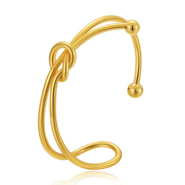 Twisted Knot Cuff Bracelet | 18K Plated