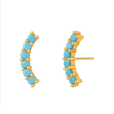 Taylor Arc Studs | 18K Plated