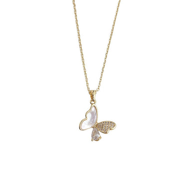 Coastal Flutter Butterfly Pendant |18K Plated