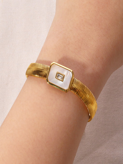 Enamel Snake Chain Bracelet | 18K Plated