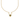 Elodie Green Bead & Heart Charm Necklace | 18K Plated