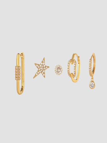 Tessa Earring Set for SINGLE EAR ONLY | 18K Plated