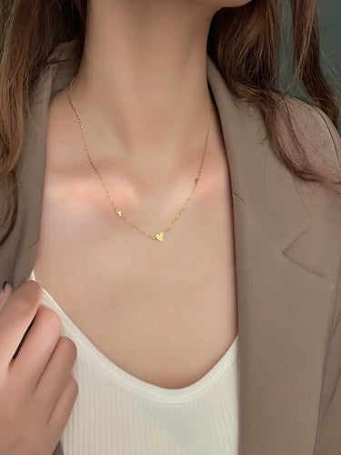 Amoura Heart Chain Necklace | 18K Plated