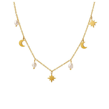 Celestial Charm Necklace | 18K Plated