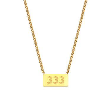 Angel Number Pendant-333 | 18K Plated