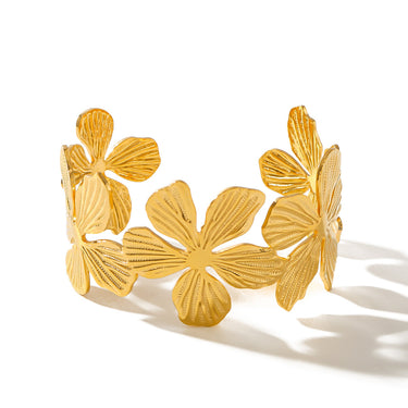 Alba Floral Cuff | 18K Plated