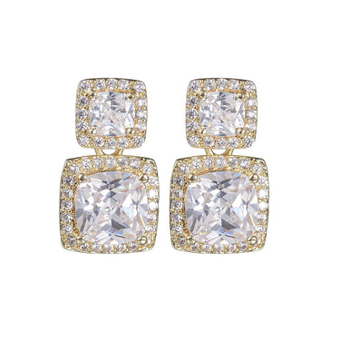Icy Dew Studs |14K Plated