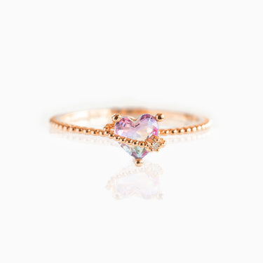 Heart Glow Ring | 18K Plated