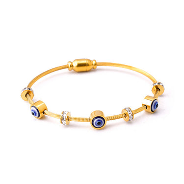 Shield Evil Eye Bracelet | 18K Plated