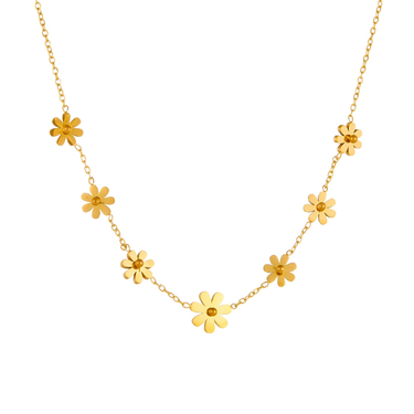 Blossom Floral Necklace | 18K Plated
