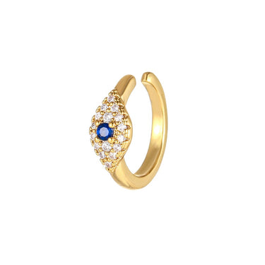 Isla Evil Eye Cuff (Single) | 18K Plated