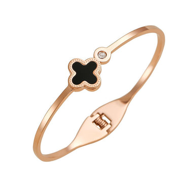 Saige Clover Zircon Bracelet | 18K Plated