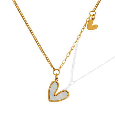 Twinning Heart Necklace | 18K Plated