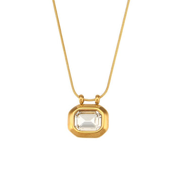 Charlotte Zircon Pendant | 18K Plated