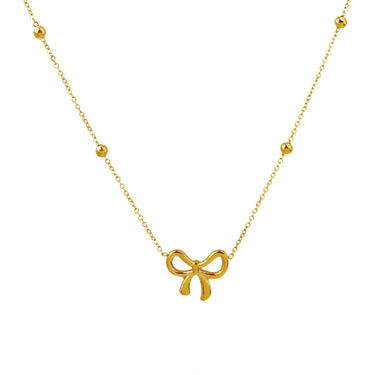 Charmie Bow Knot Pendant | 18K Plated
