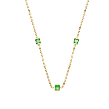 Tori Zircon Necklace | 18K Plated