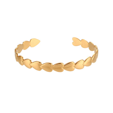 Layla Heart Cuff | 18K Plated