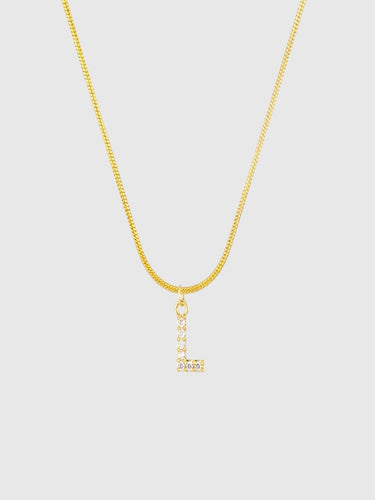 Twinkle Initial Letter Pendant | 18K Plated
