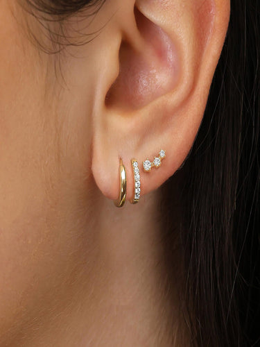 Mia Single Ear Piercing Set | 14K Plated