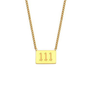 Angel Number Pendant-111 | 18K Plated