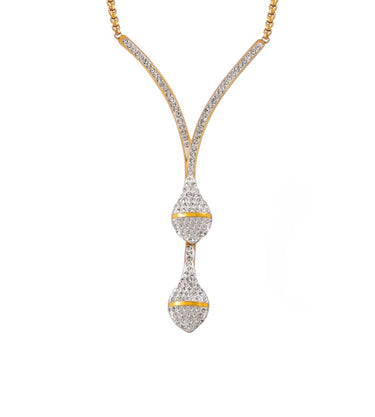 Elaria Zircon Snake Pendant | 18K Plated
