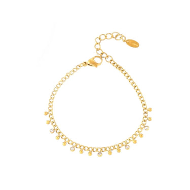 Lunelle Zircon Chain Bracelet | 18K Plated