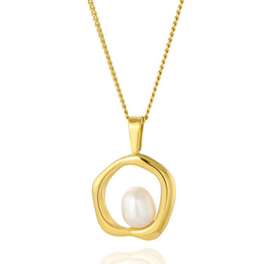 Pearl Whisper Pendant | 18K Plated