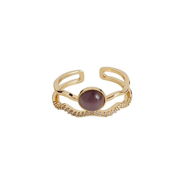 Moonberry  Adjustable Ring |14K Plated