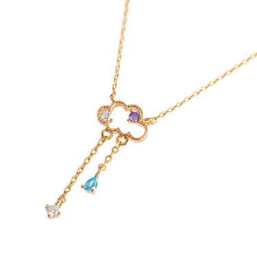 Cloudelle Zircon Cloud Drop Pendant | 18K Plated