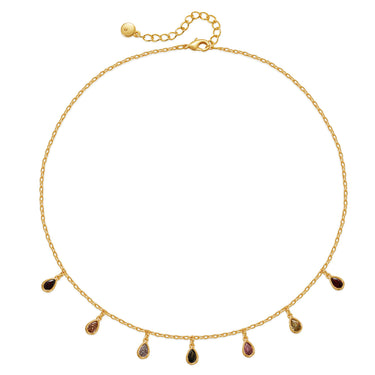 Gleam of Zircon Necklace  | 18K Plated