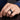 Blue Azure Edge Striped Band Ring | Rhodium Plated