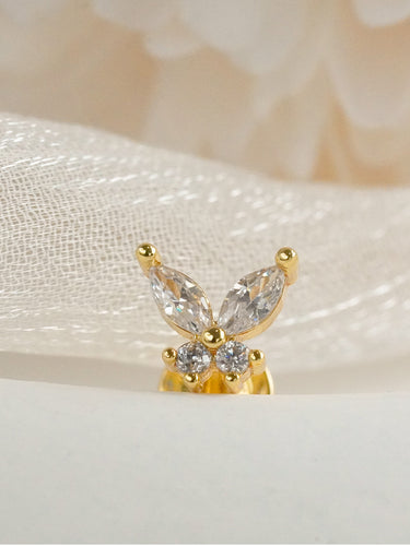 Wings of Sparkle Stud (Single) | 18K Plated