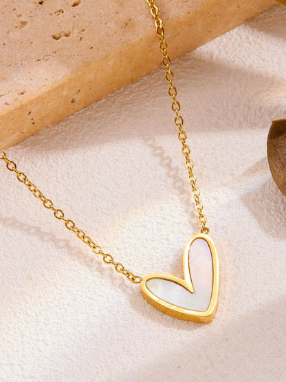 Teera Heart Pendant Chain | 18K Plated