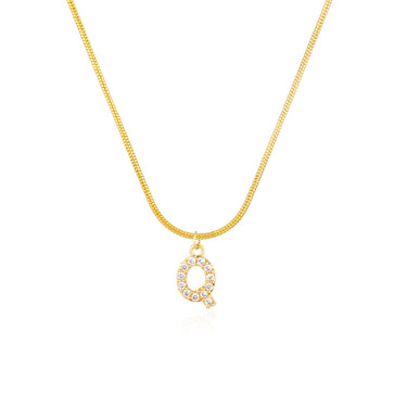 Twinkle Initial Letter Pendant | 18K Plated