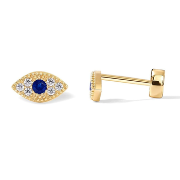 Evil Eye Flatback Stud earrings