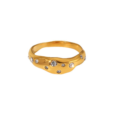 Serenelle Zircons Ring | 18K Plated