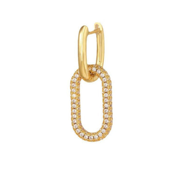 Xyla Zircon Drop Earring(single) | 18K Plated