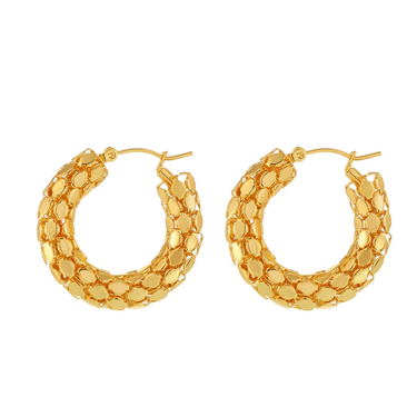 Soletta Hoop Earrings | 18K Plated