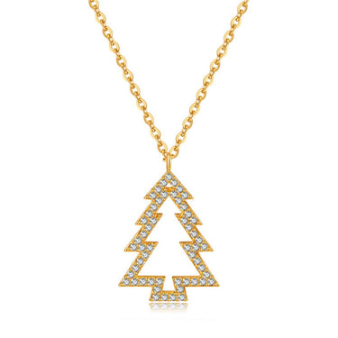 Christmas Tree Pendant | 18K Plated