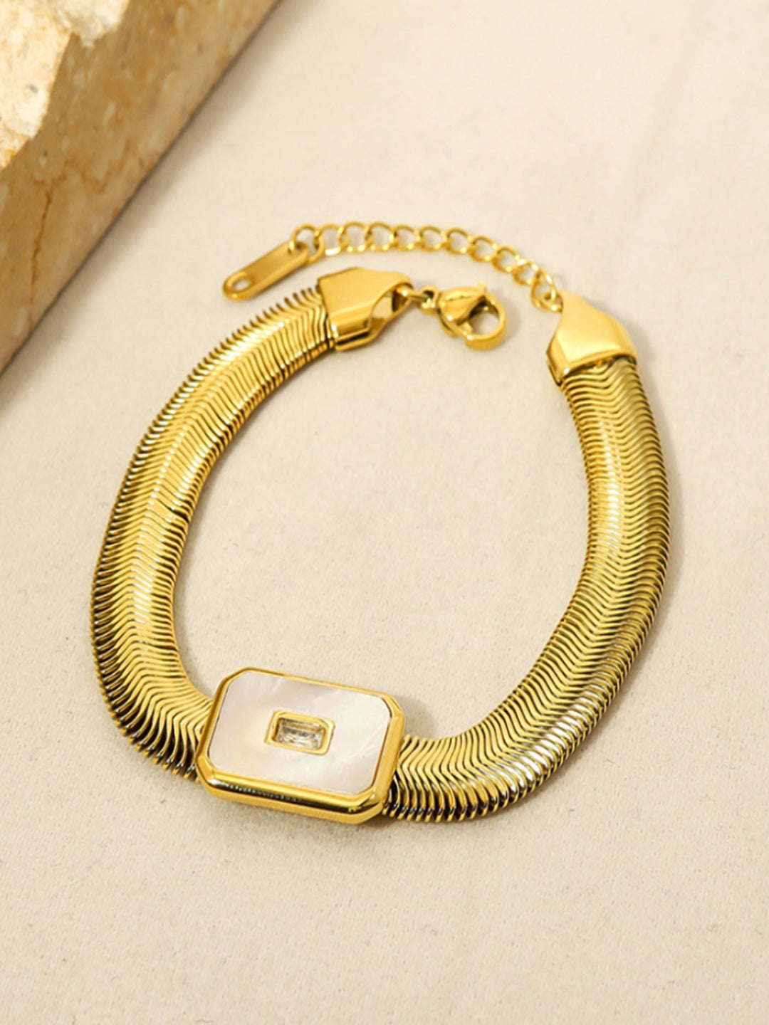 Enamel Snake Chain Bracelet | 18K Plated