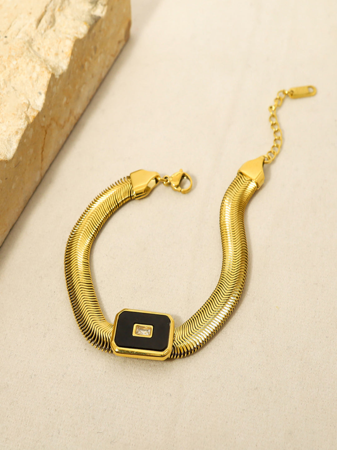 Enamel Snake Chain Bracelet | 18K Plated