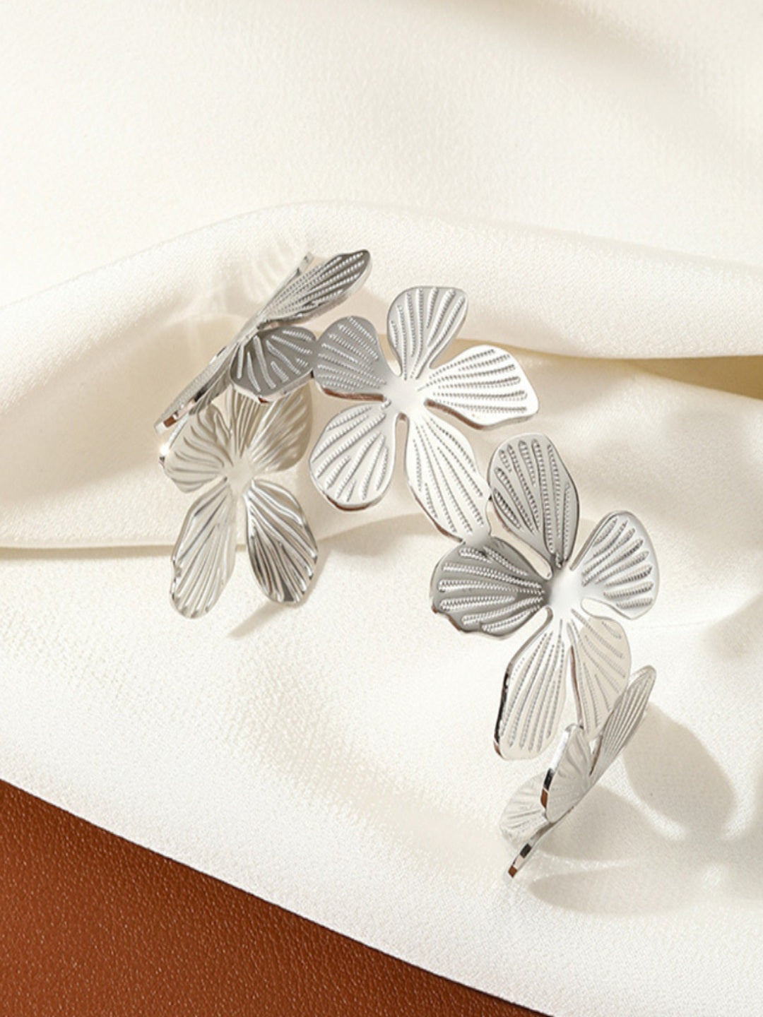 Alba Floral Cuff | 18K Plated