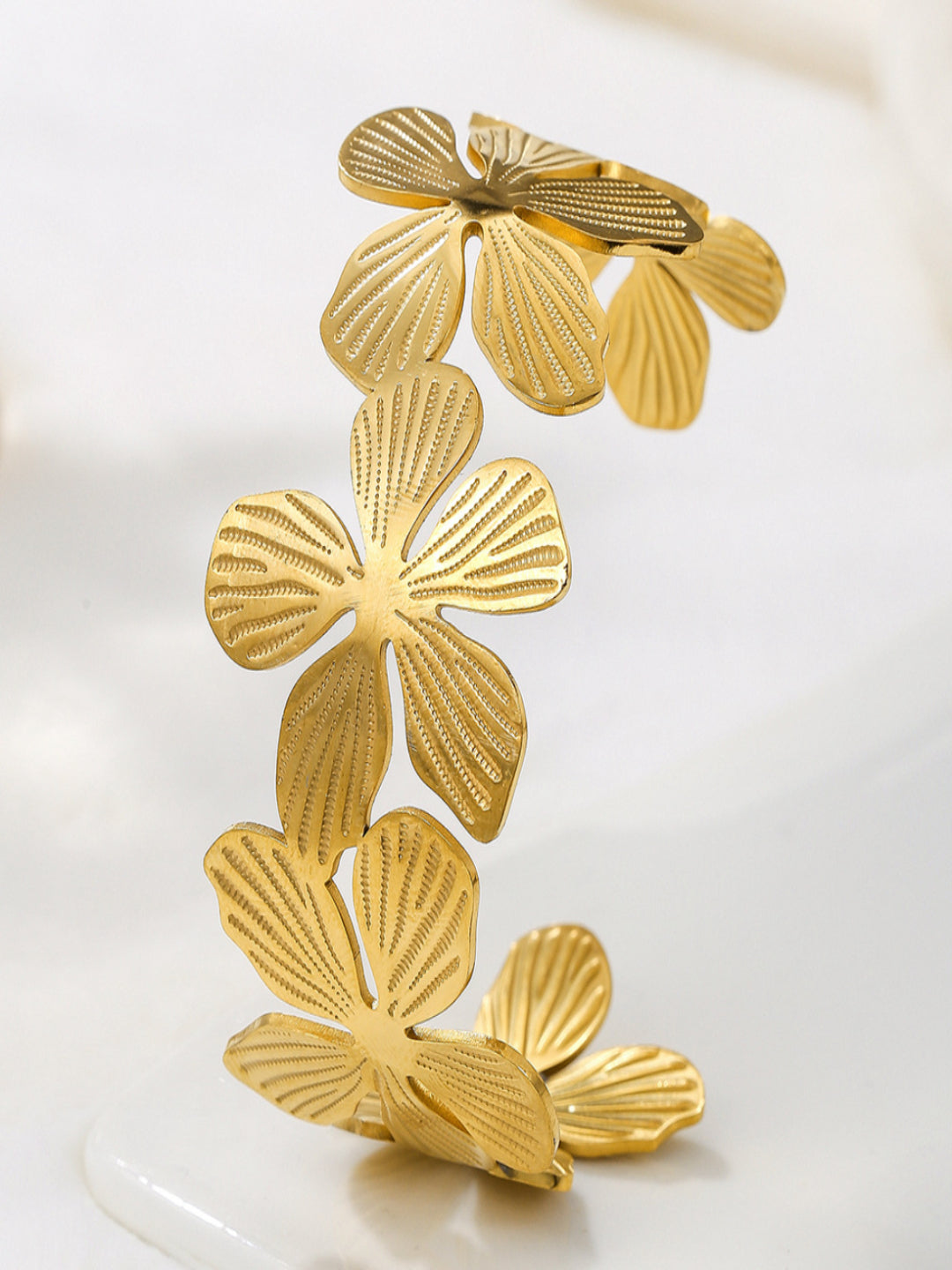 Alba Floral Cuff | 18K Plated