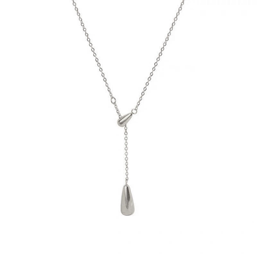Aureum Teardrop Lariat Necklace | 18K Plated