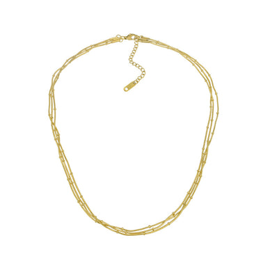 Rhea Triple Layer Necklace | 18K Plated