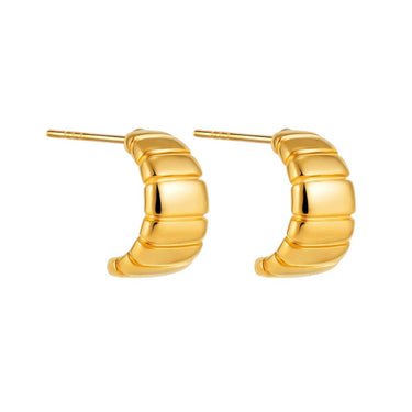 Croissant Half-Hoops | 18K Plated