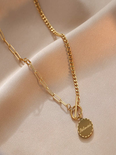 To My Love Necklace (Beloved Engraved) | 18K Plated