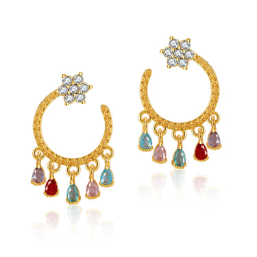 Merlin Drop Earrings | 18K Plated