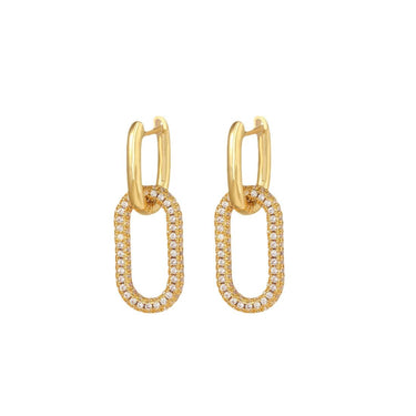 Xyla Zircon Drop Earring(pair) | 18K Plated