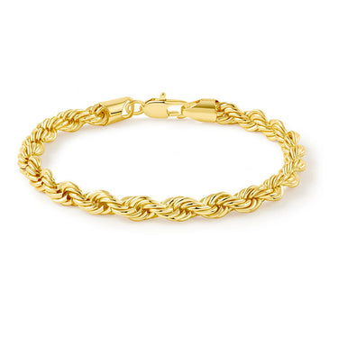 Twisted Rope Chain Bracelet | 18K Plated